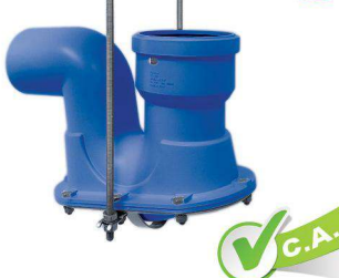 سیفون با دریچه بازدید + بست ویژه